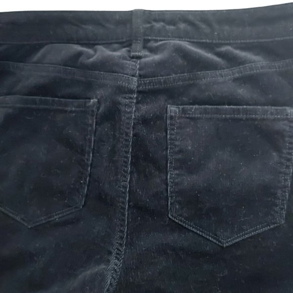 Talbots Petites Corduroy Jeggings Black 5 Pocket Stretch Pants 14P - Picture 3 of 4